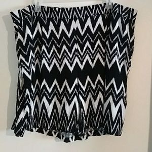 Massini plus size rayon shorts